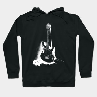 Black and White Guitar Hoodie